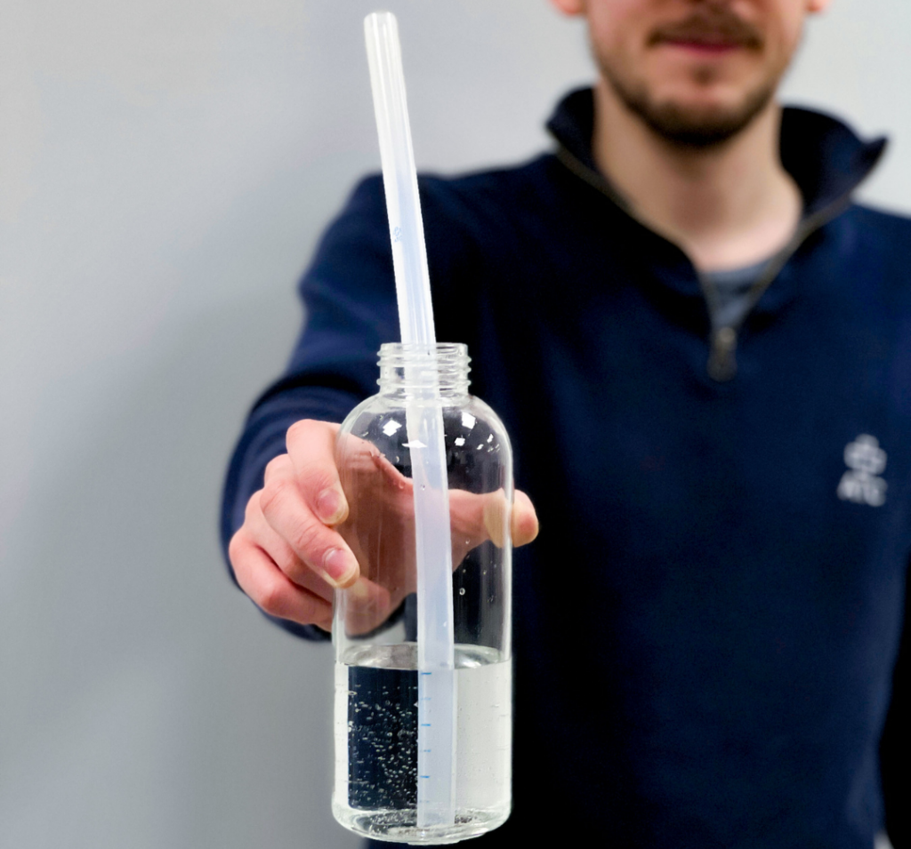 PULMO-TRAIN Voice Schlauch mit Flasche