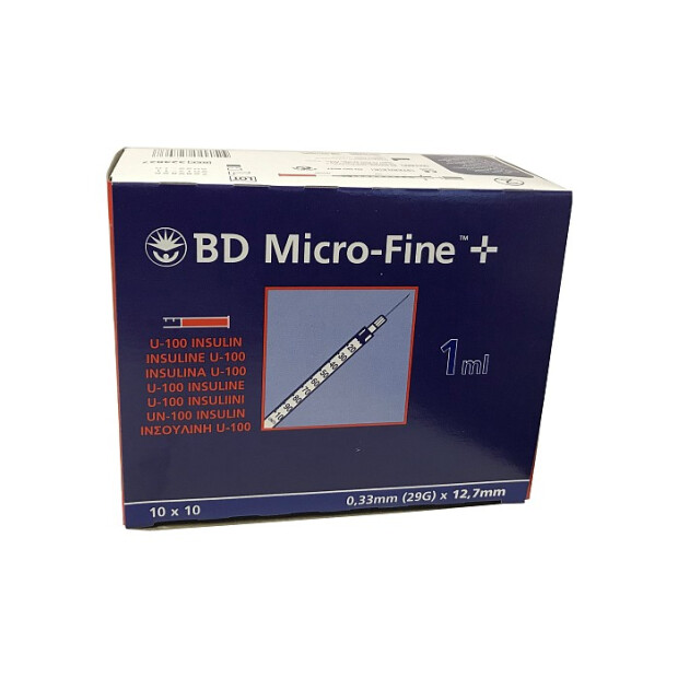 Ansicht BD MICRO FINE+ U100 12.7, 100x 1ml.