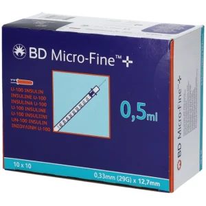 BD MICRO FINE+ U100 12.7 100X0.5 ml 324824