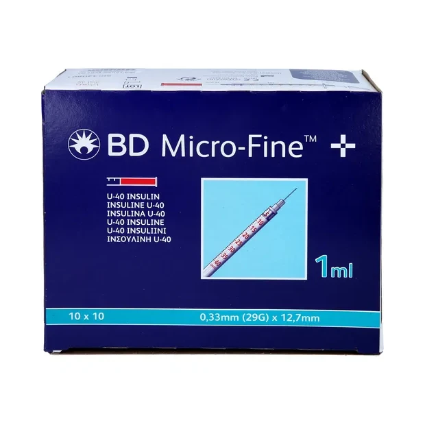 BD MICRO FINE+ U40 12.7, 100X1ml 320801