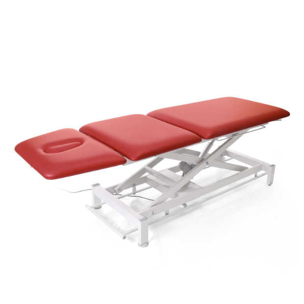 Abbildung 1: CHATTANOOGA® GALAXY – 3-teiliger Liegefläche, elektrisch, 4 Rollen, grau