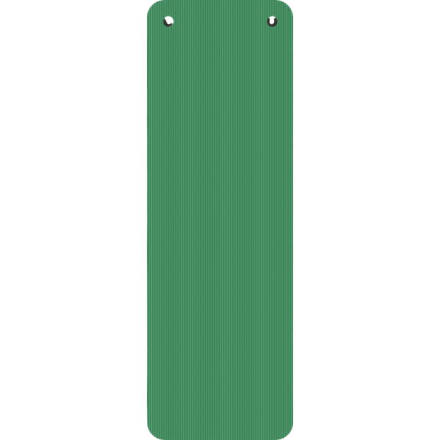 Abbildung 2: Gymnastikmatte rot, mit zwei Aufhängelöchern, Maße 180x100x1,5cm