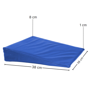 Abbildung: Lagerungskeilkissen blau 38 x 38 x 8/1 cm