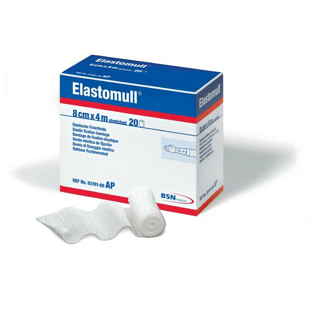 Elastomull in Polypropylen 4mx8cm, 20 St.