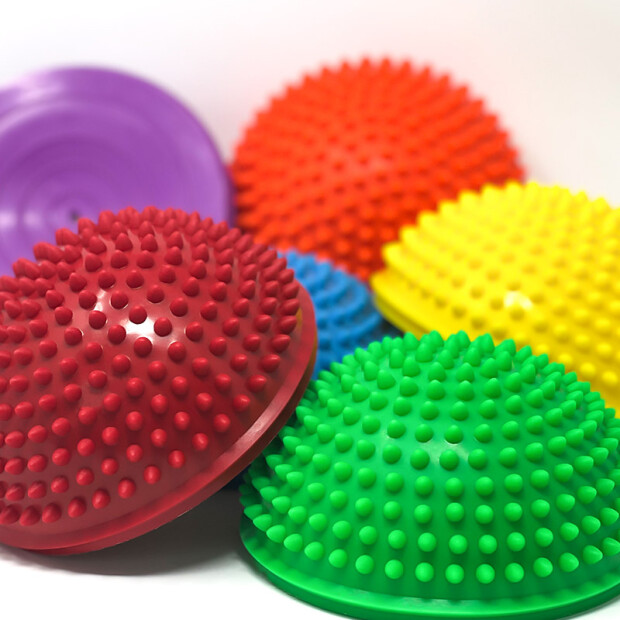 Detailaufnahme: Balance Igelrücken Noppy 6er Set Ø 16cm