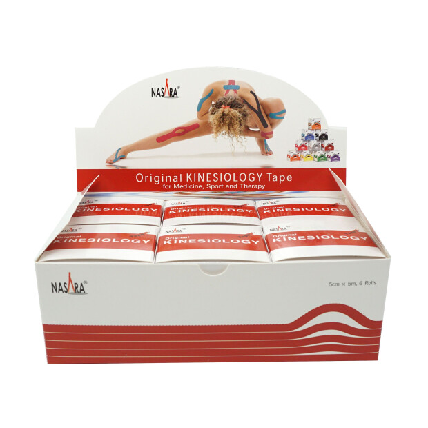 Nasara Kinesiology Tape 5cm x 5m Rot