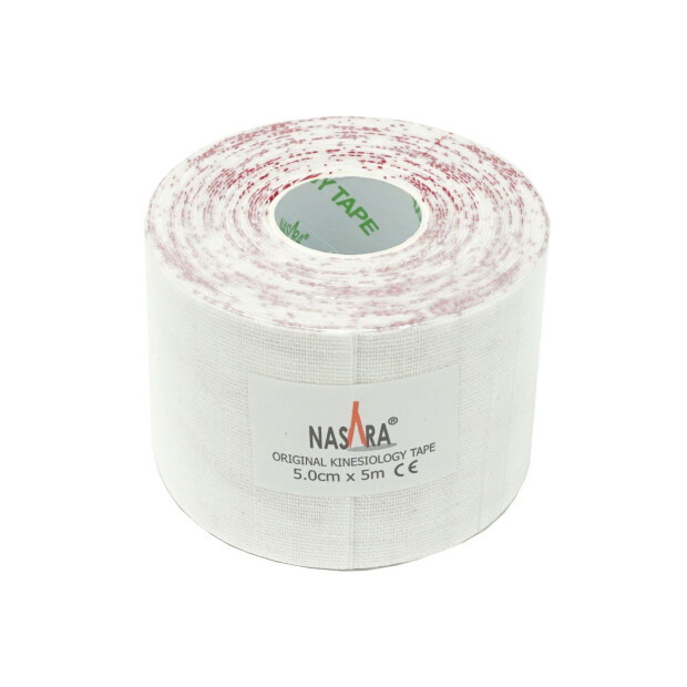 Nasara Kinesiology Tape 5cm x 5m Weiß