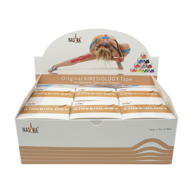 Nasara Kinesiology Tape 5cm x 5m Beige