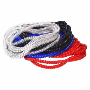 Halskette Buddy in weiß, schwarz, blau und rot