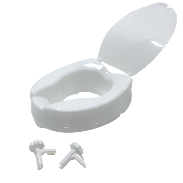 Toilettensitzerhöhung, 5cm mit Deckel