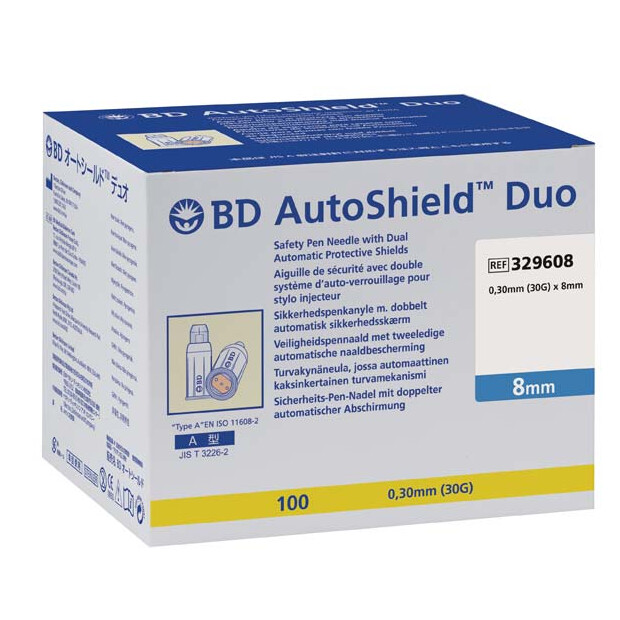 BD Autoshield Duo Sicherheits Pen Nadeln 8mm,100 St.