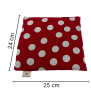 Kirschkernkissen 24x25cm rot/weiß - Theracozy®