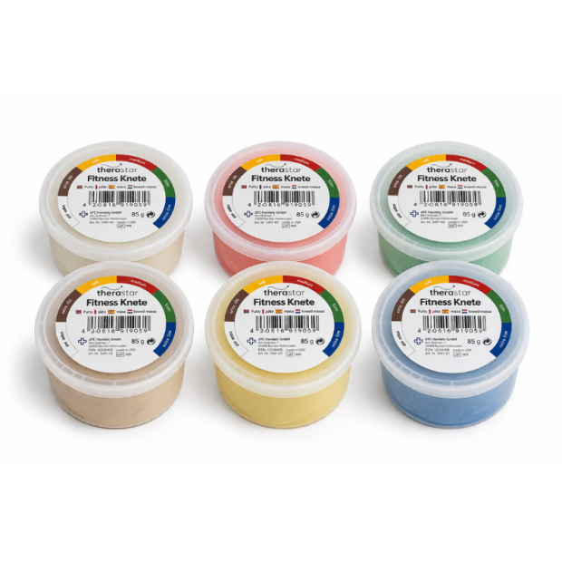 Therastar® Fitnessknete 2,25 kg weiß, super weich