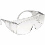 Ansicht durchsichtige Schutzbrille mit durchsichtigen Brillenbügeln