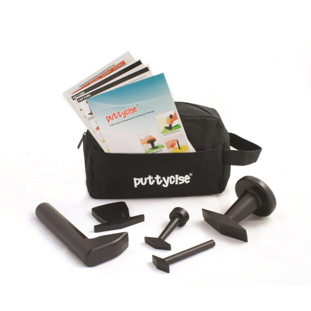 Detailaufnahme: Puttycise Knetübungsset inkl. 450g Fitnessknete rot, mittel