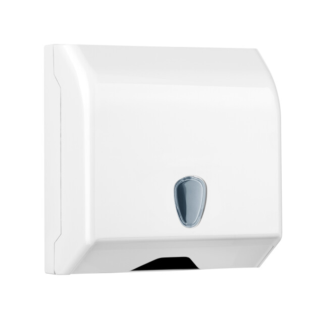 Spender für Falthandtücher Kunststoff weiß, 30x29x13cm