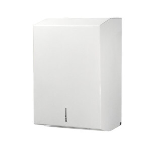 Spender f&uuml;r Falthandt&uuml;cher Metall wei&szlig;,...