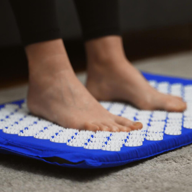 Detailaufnahme: Nadelmatte mit Kissen