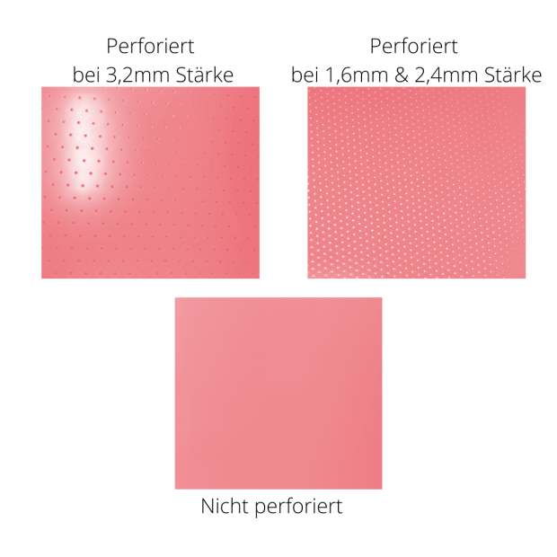 Thermoplastisches Schienenmaterial selbstklebend pink