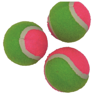 Tennis Ball 3 Stück Farbe grün pink