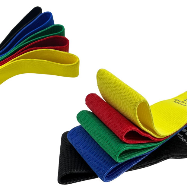Fitness Loop Bänder aus Textil, 5er Set