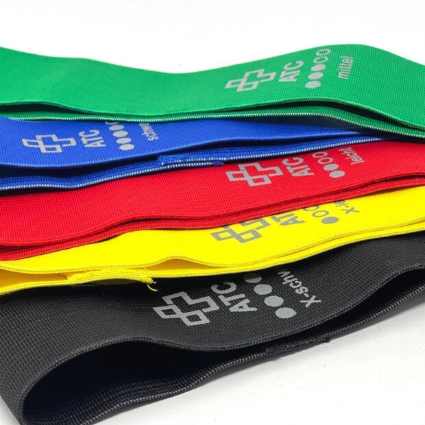Fitness Loop Bänder aus Textil, 5er Set