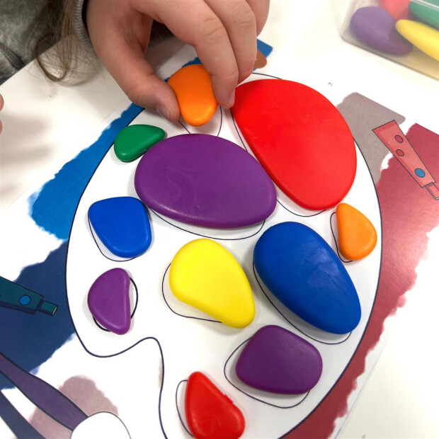 Regenbogen Kieselsteine