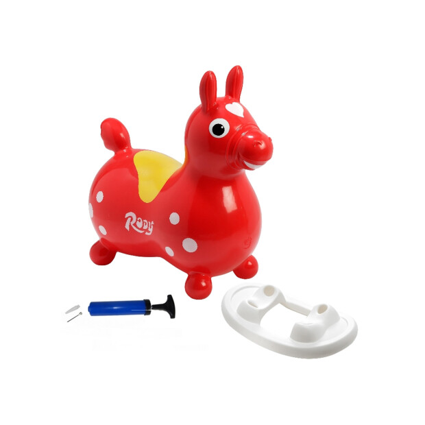 Gymnic Rody Komplett-Set inkl. Schaukel + Pumpe rot