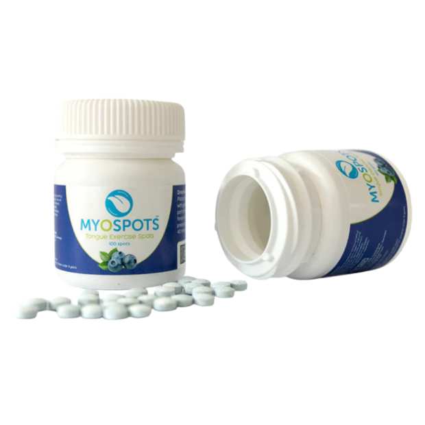 Myospots auflösbare Pastillen Verpackung