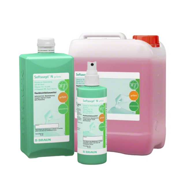 Detailaufnahme: B. Braun Softasept® N gefärbt Hautdesinfektionsmittel 1000 ml - Flasche