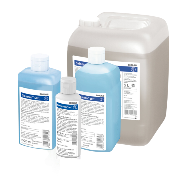 Detailaufnahme: ECOLAB Skinman™ soft Händedesinfektion 500 ml - Flasche