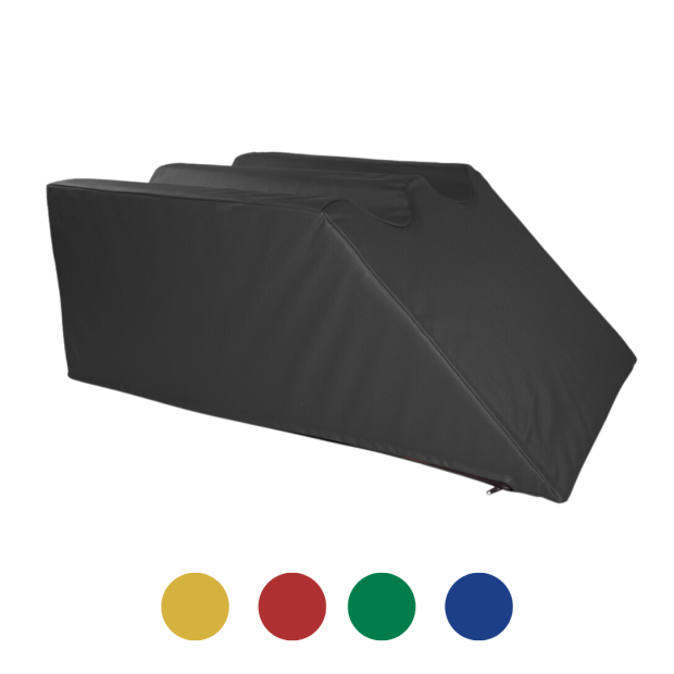 Abbildung: Lymphdrainagekeil mit zwei Beinmulden 75 x 50 x 30 cm