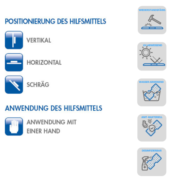 Kunststoffboard Prone Supination