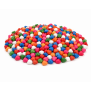 Bunter Farbmix der Thermostar® Sensory Beads Stone aus Silikon in Blau, Grün, Orange, Pink, Rot und Weiß