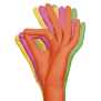 Bunte Nitrilhandschuhe von der Marke Ampri - Einmalhandschuhe