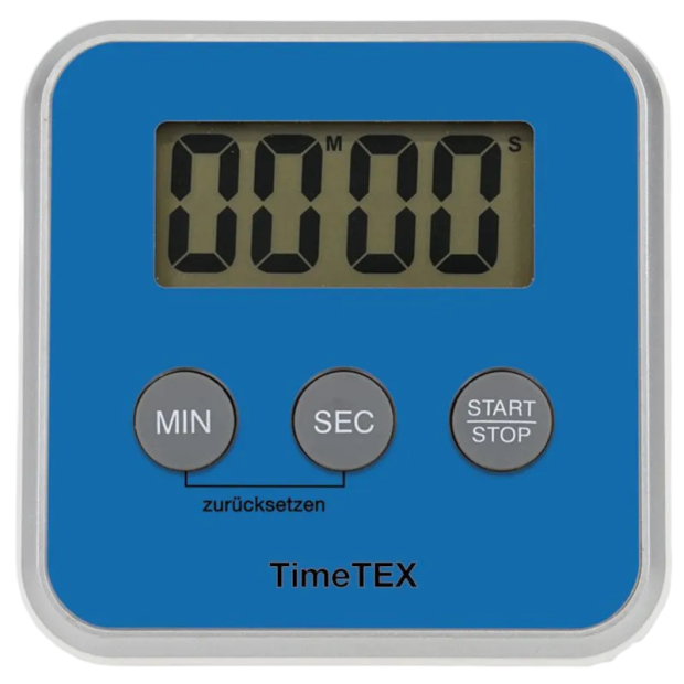 Abbildung 1: TimeTEX Zeitdauer-Uhr "Digital" compact in Blau in Frontansicht