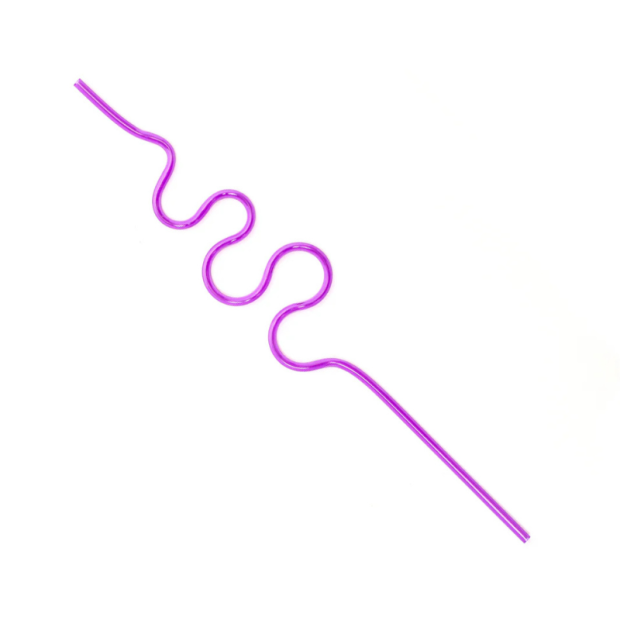 Einzelner oranger Trinkhalm TalkTools® Straw #5 zur Förderung der oralen Motorik bei Kindern