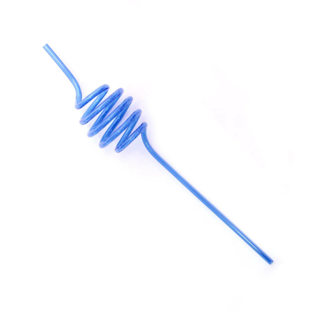 Gelber TalkTools® Trinkhalm #7 – spiralförmig gebogener Strohhalm für Schlucktherapie
