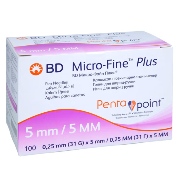 BD MICRO-FINE+ 0.25X5MM, 100 St.