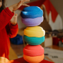Anwendungsbild 1: Kind spielt mit Stapelstein® Original Mini Rainbow Classic 6.