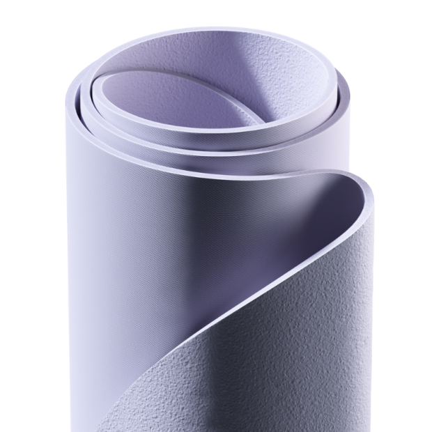 Nahaufnahme: Stapelstein® Mat light violet eingereillt und in der Queransicht.