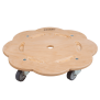 Abbildung 1: Pedalo® Stapelbaustein Rollflitzer in Blütenform mit robusten Rollen und Holzoberfläche aus Birke-Multiplex