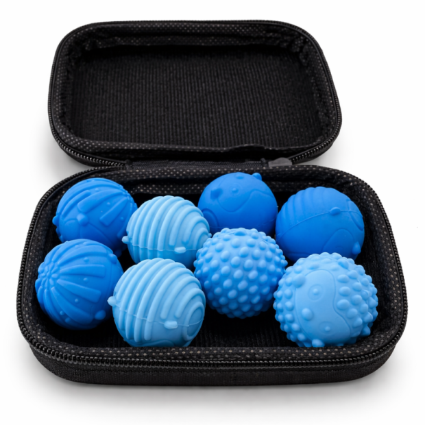 Therastar® magnetische Sensorik Kugeln Mini Ø 2,5cm, 8 St.