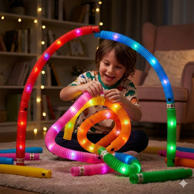 Theralino Pop Tubes + Light, 6 St.
