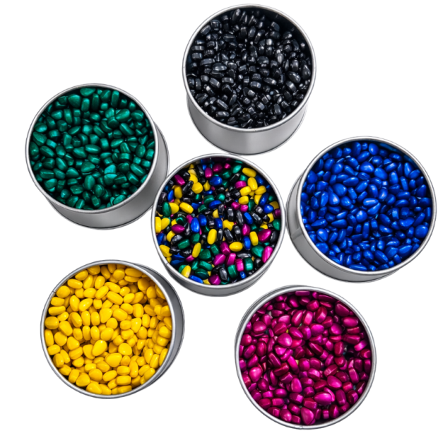 Dose mit Magnetsteinen in allen Farbvariationen