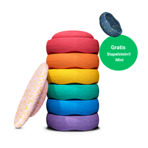 Stapelstein Super Confetti Rainbow green Set Vorschau