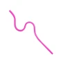 Einzelner lila Trinkhalm TalkTools® Straw #5 – mittlerer Schwierigkeitsgrad für Schlucktherapie
