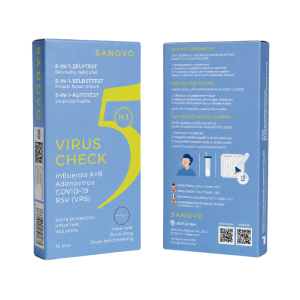 Sanovo 5 in1 Virencheck Selbsttest/schnelltest Nase 1 St