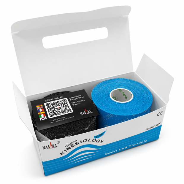 Nasara Kinesiology Tape 5cm x 5m Mix Set