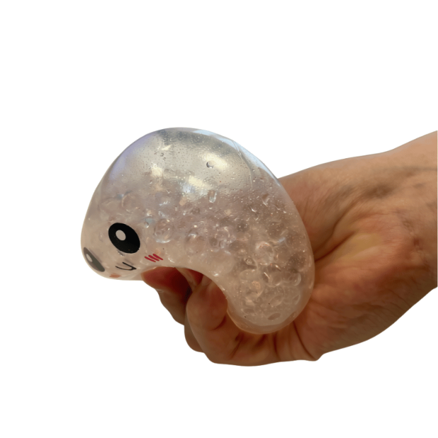 Squishy Dumpling Mystery Bun – Baozi Wasserperlen & Glitzer, 9 cm, 1 St.